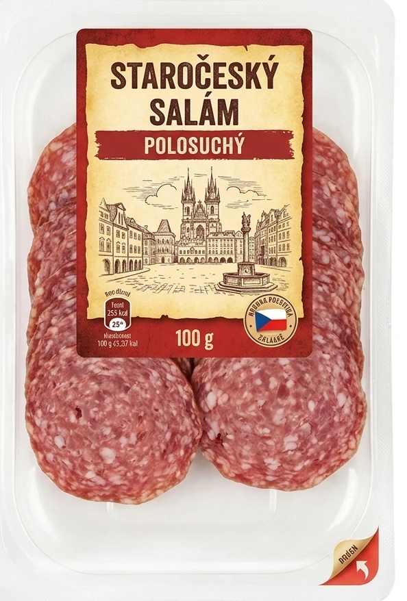 Staročeský salám polosuchý