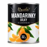 Kompot mandarinky ve sladkém nálevu Bassta
