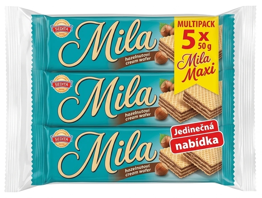 Oplatka Mila Multipack Sedita