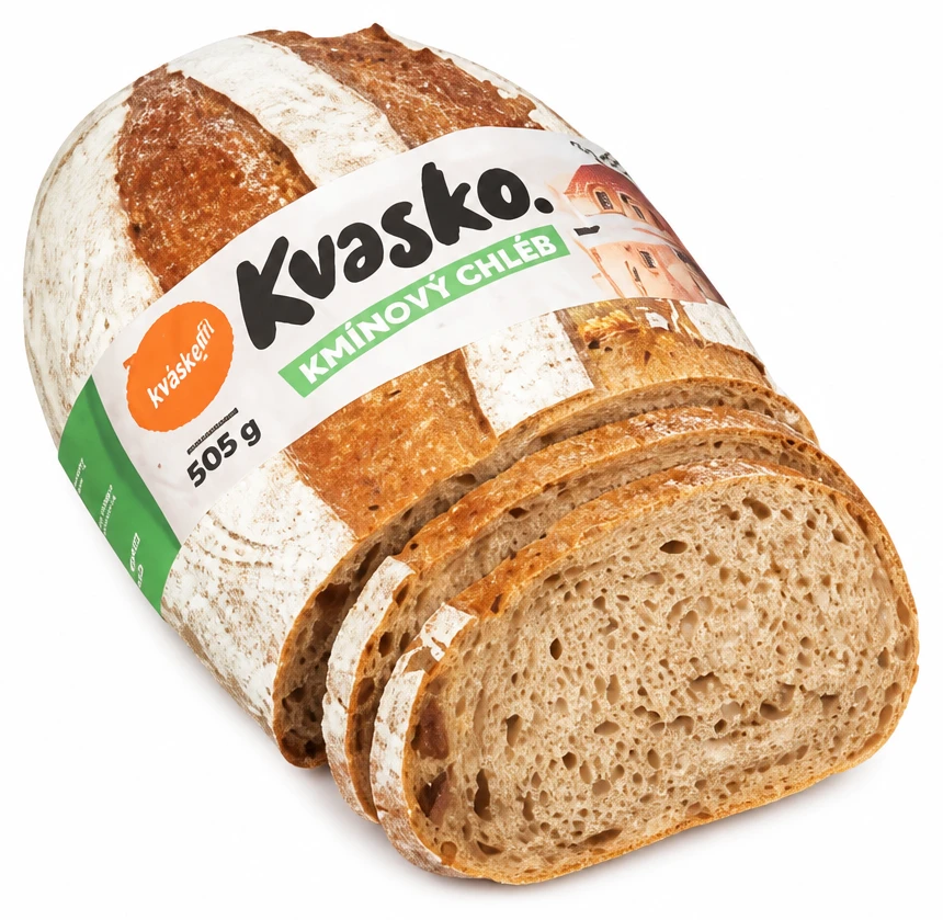 Kvasko Kmínový chléb