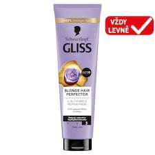 Schwarzkopf Gliss Blonde Hair Perfector 2 v 1 fialová regenerační maska 150ml
