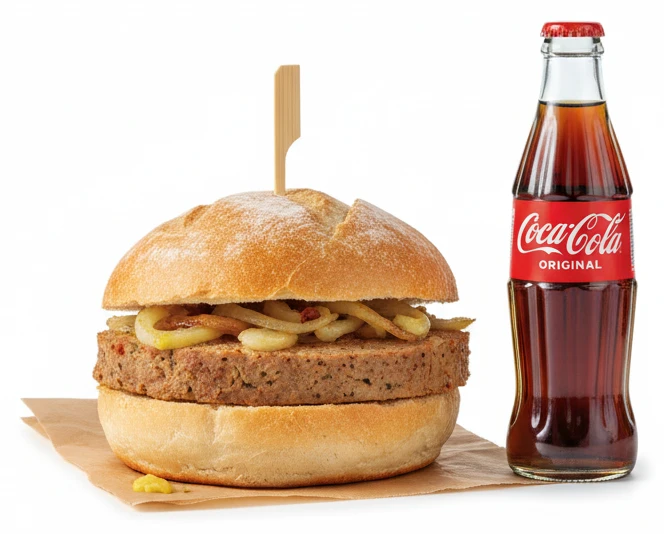 Babiččina sekaná v bulce + Coca-Cola