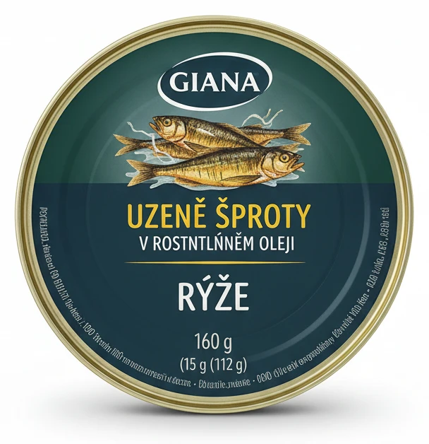 Giana Uzené šproty v rostlinném oleji