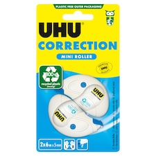 UHU Mini korekční páska 6 m x 5 mm 2 ks