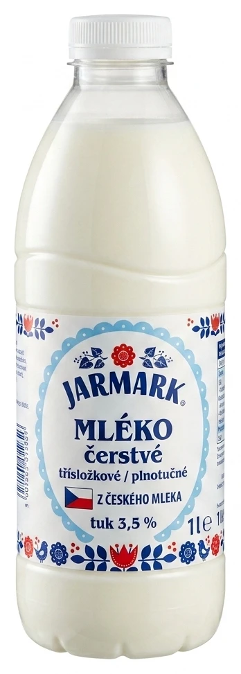 Mléko čerstvé plnotučné