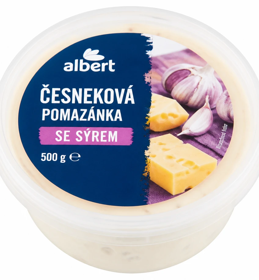 Česneková pomazánka se sýrem
