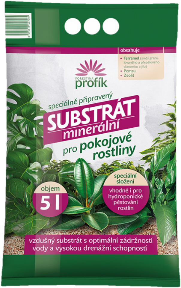 Substrát Forestina Profík pokojové rostliny minerální 5l