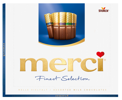 Merci 4 druhy mléčných čokoládových specialit