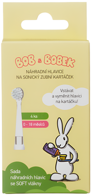 Bob a Bobek Náhradní hlavice na sonický kartáček Baby (0-18 měsíců)