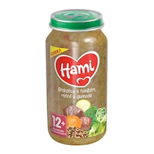 HAMI masozeleninový příkrm Brokolice s hovězím, mrkví a quinoou 250g