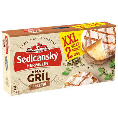 Sedlčanský Hermelín na gril S pepřem XXL