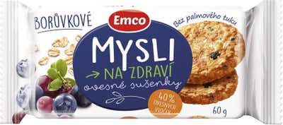 Emco Ovesné sušenky borůvkové