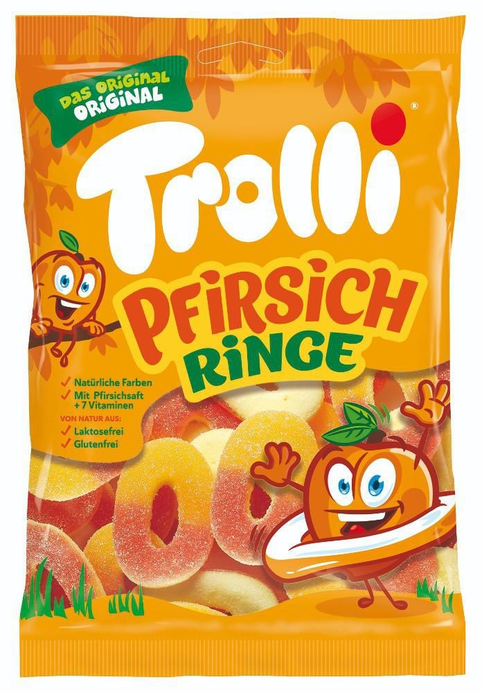 Trolli Broskvové kroužky 200g
