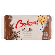 Balconi Muffin con Gocce di Cioccolato 6 x 40g (240g)