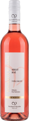 Vinařství Volařík Merlot Rosé, výběr z hroznů