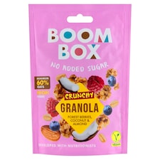 Boom Box granola lesní ovoce, kokos a mandle 60g
