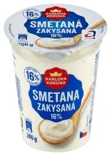 Smetana zakysaná 16% Karlova Koruna