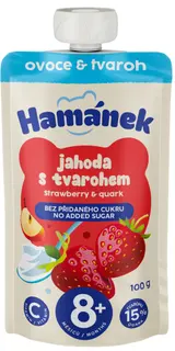 Hamánek Jahoda s tvarohem ovocná kapsička