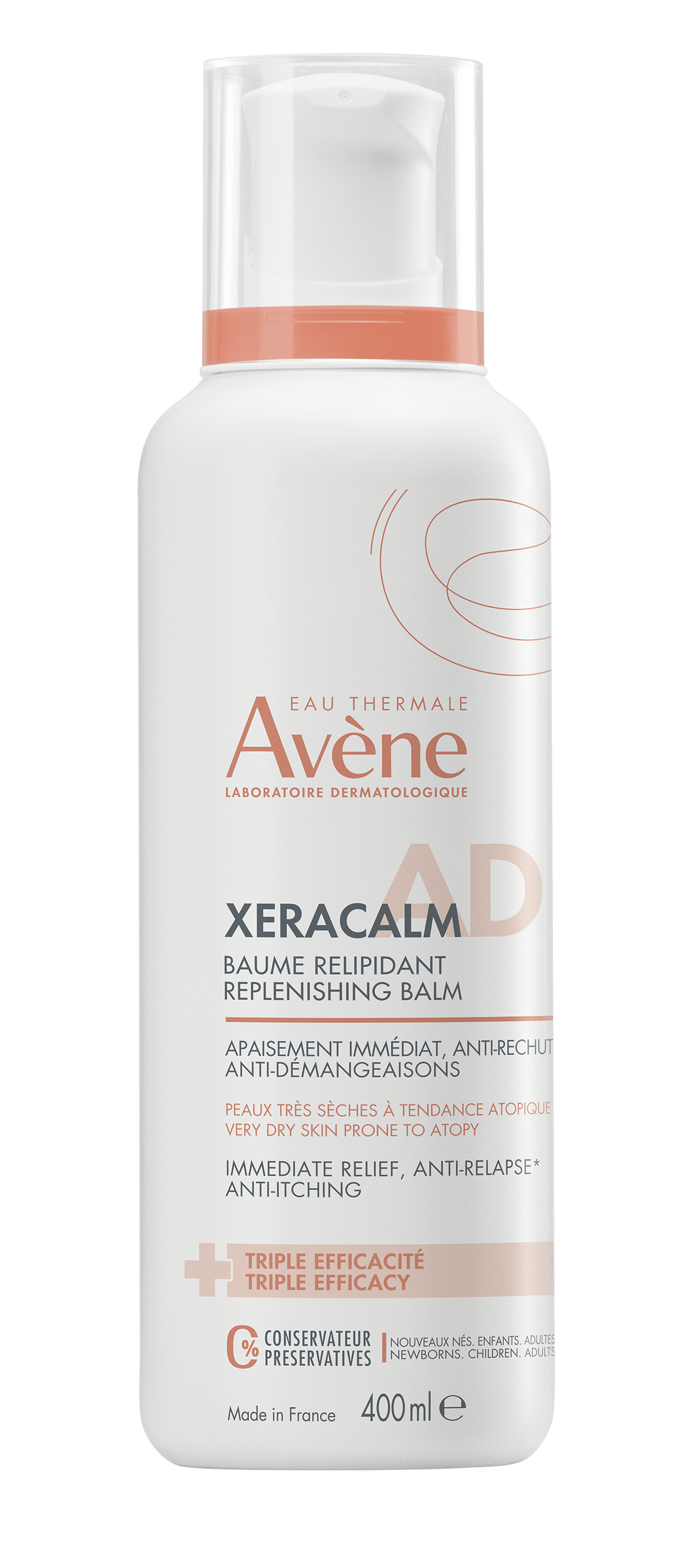AVENE XeraCalm A.D. Relipidační balzám 400ml