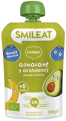 Smileat BIO Kapsička banán, borůvky, avokádo