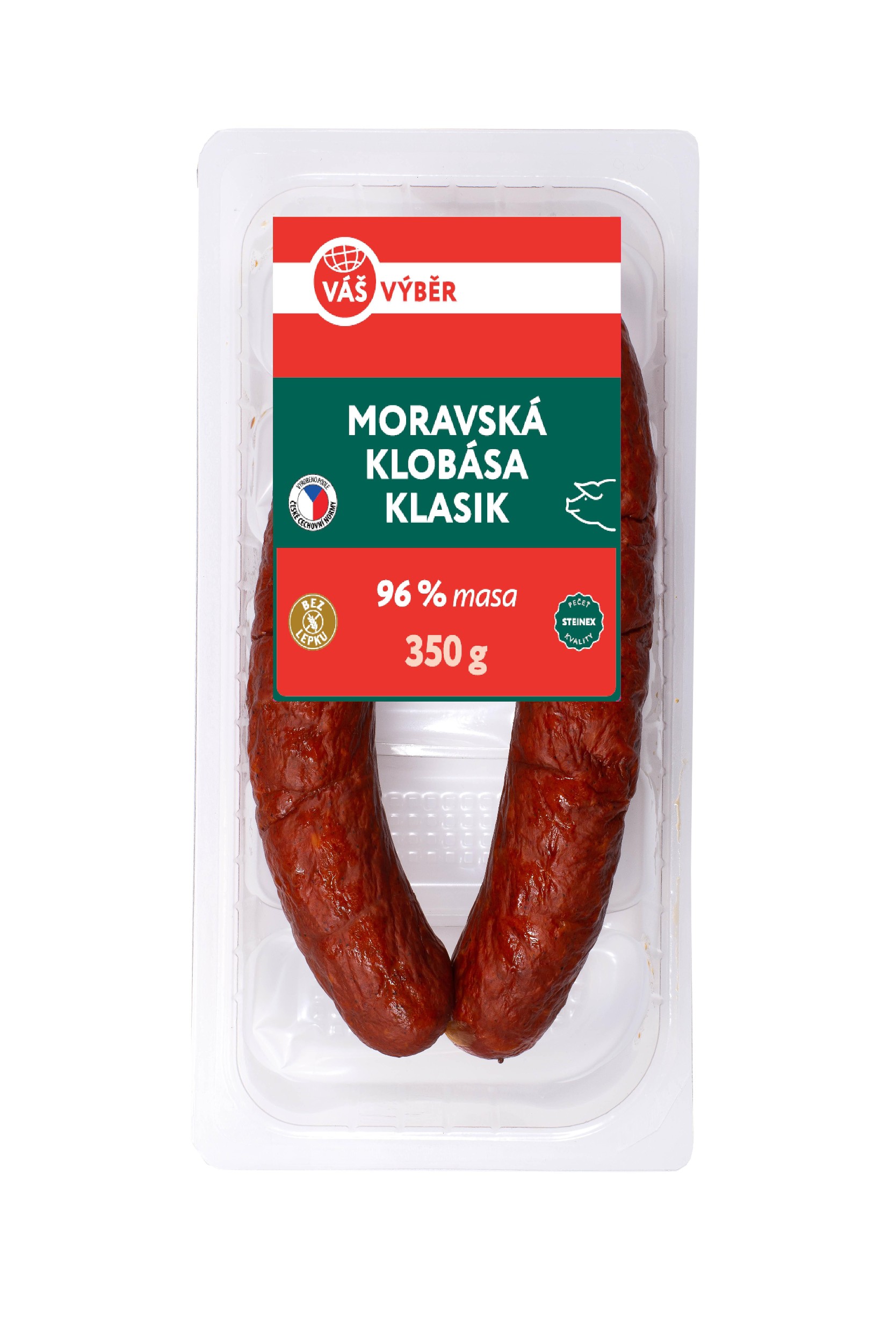 Váš Výběr Moravská klobása klasik 350g