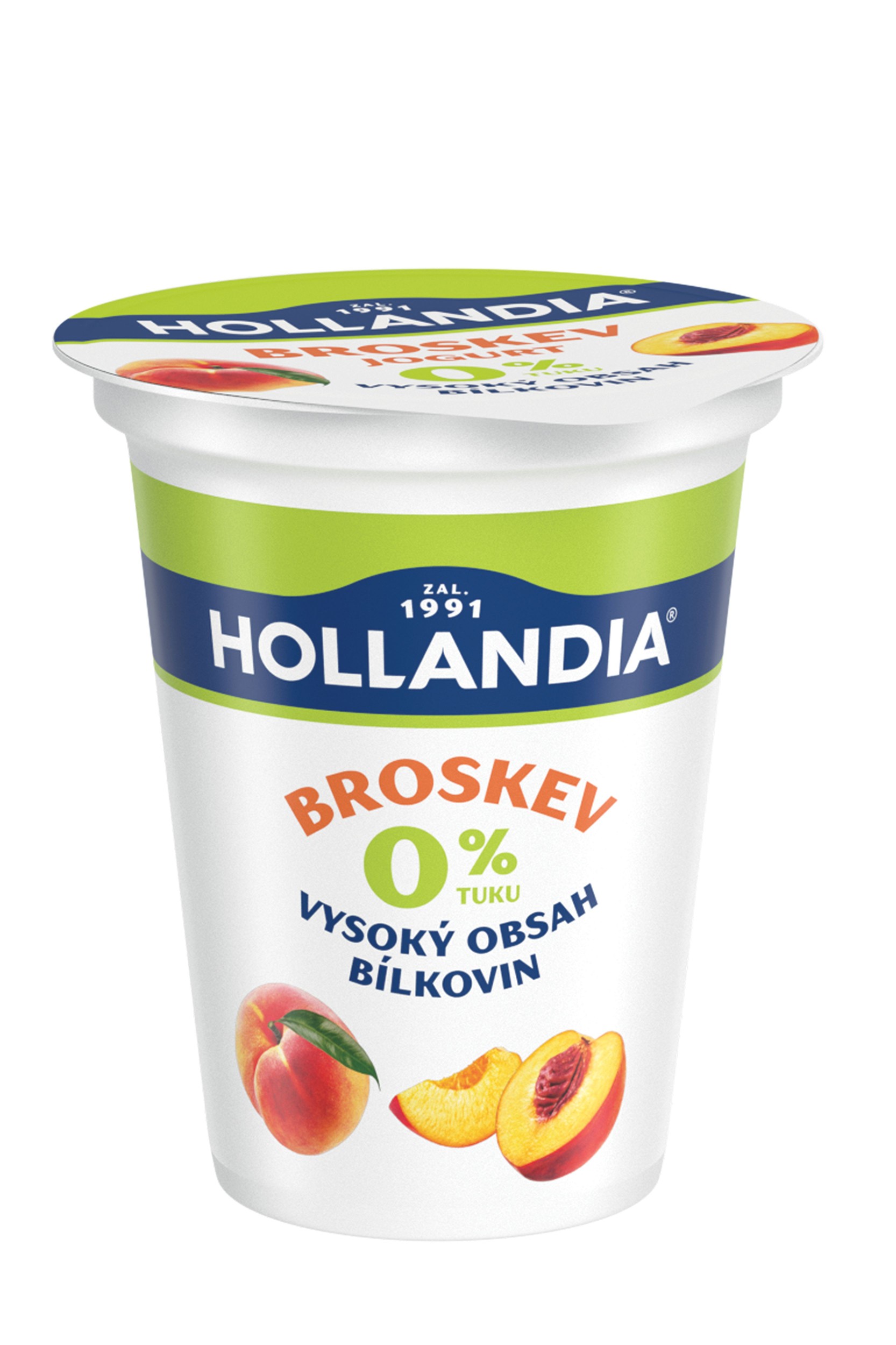Hollandia jogurt nízkotučný, broskev 150g