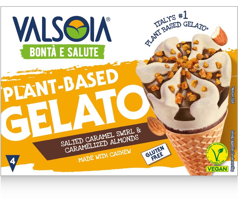 Valsoia Kešu kornout slaný karamel 4x120ml