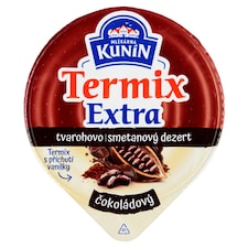 Mlékárna Kunín Termix extra tvarohovo smetanový dezert čokoládový 130g