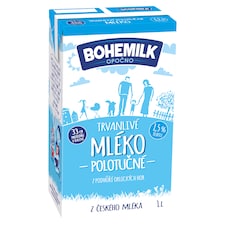 Bohemilk Trvanlivé mléko polotučné 1,5 % tuku 1l