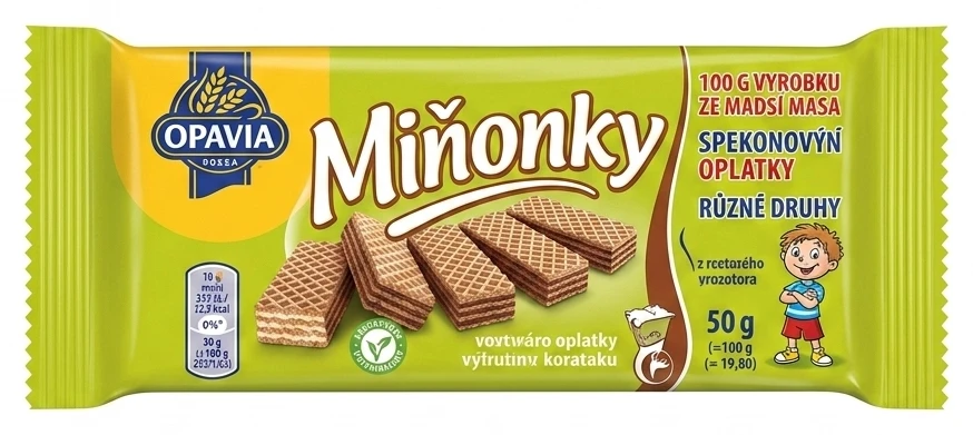 Opavia Miňonky Oplatky