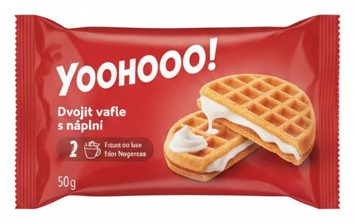 YOOHOOO! Dvojitá vafle s náplní