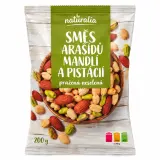 Směs arašídů, mandlí a pistácií Naturalia pražená nesolená