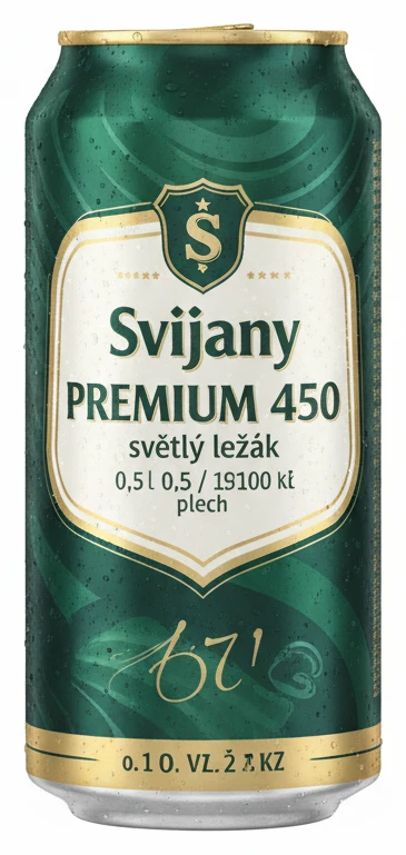 Svijany Premium 450 světlý ležák plech