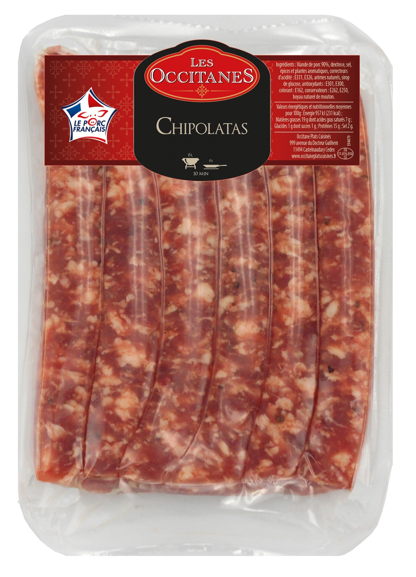 Les Occitanes Chipolatas klobásy na gril