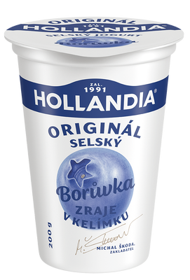 Hollandia Selský jogurt, borůvka