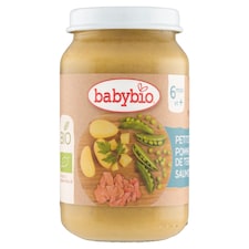 Babybio Bio příkrm hrášek brambory losos 200g