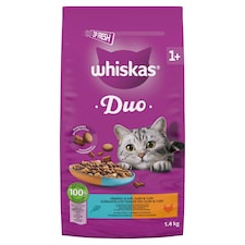 Whiskas Duo Surf & Turf s tuňákem a kuřecím 1,4kg