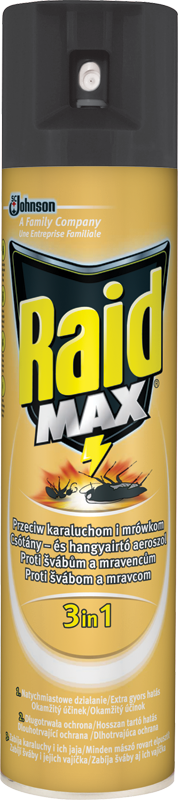 Raid Max 3v1 proti švábům a mravencům