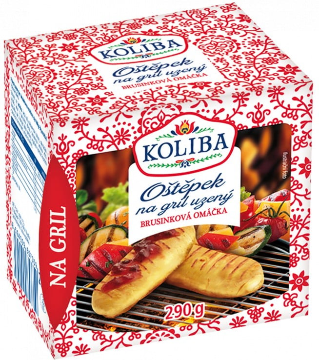 Koliba Oštěpky na gril (4×60 g) s brusinkovou omáčkou
