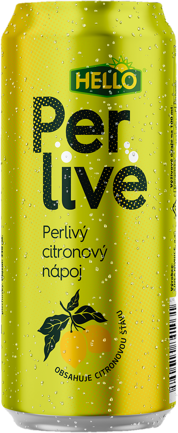 Hello Perlivé citron plech