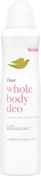 Dove Malina & Růže deodorant sprej na celé tělo
