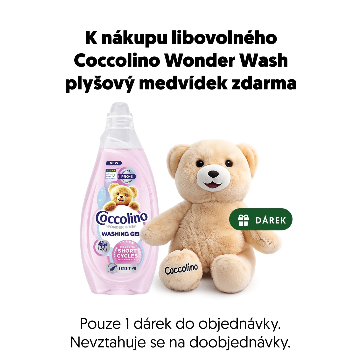 Coccolino Wonder Wash Sensitive prací gel (1,48 l)