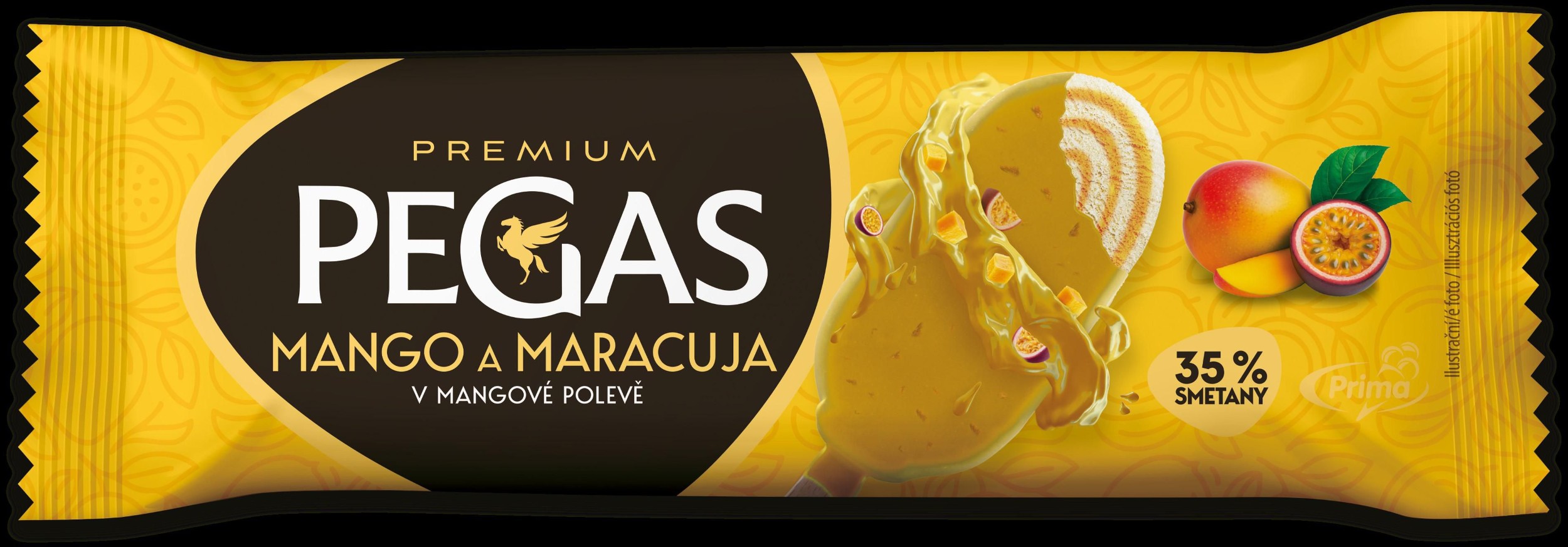 Pegas Premium Mango & Marakuja v mangové polevě 90ml
