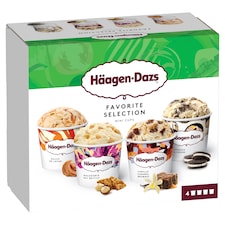 Häagen-Dazs Variace smetanových mražených krémů 4 x 95ml (318g)