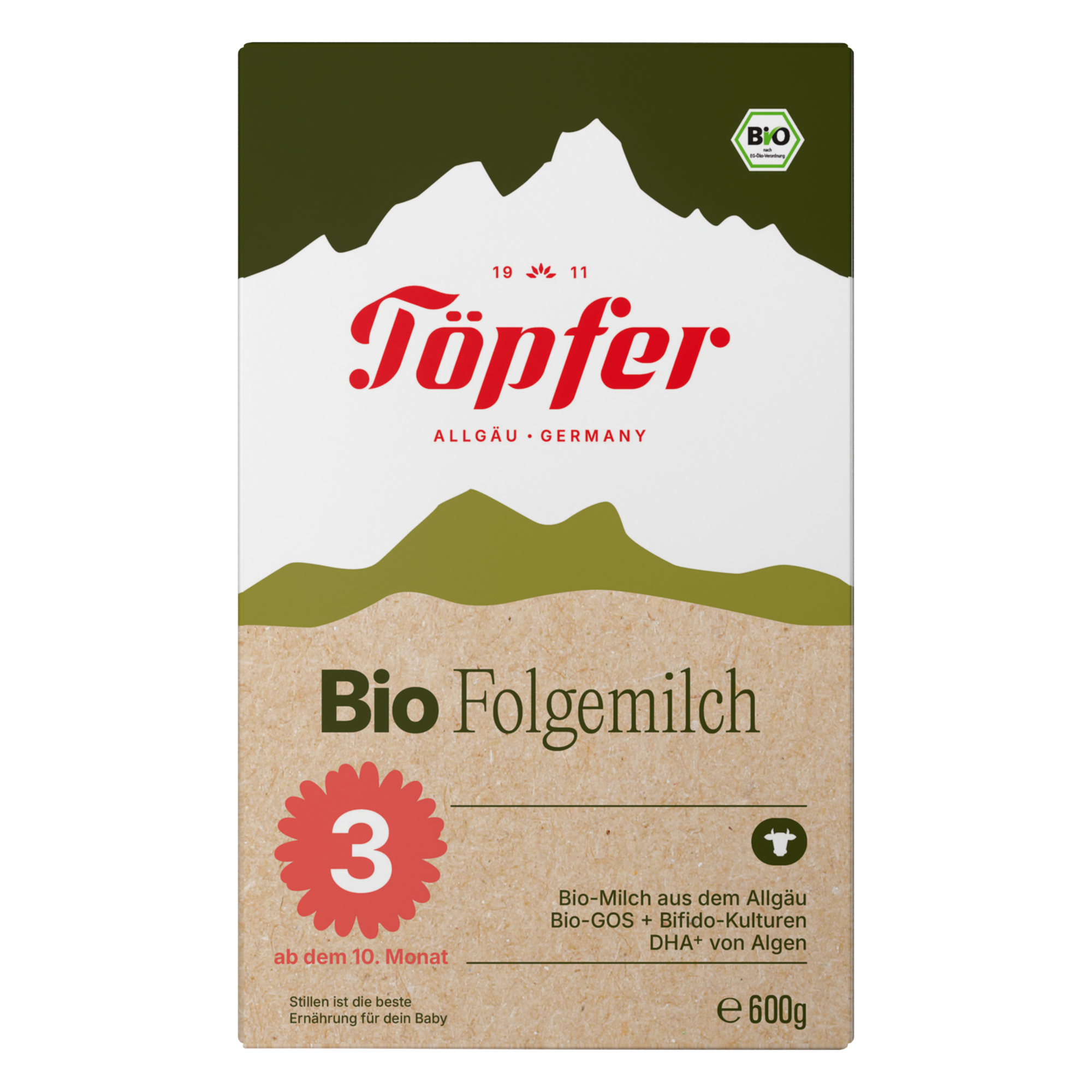 Töpfer BIO Pokračovací mléčná kojenecká výživa 3