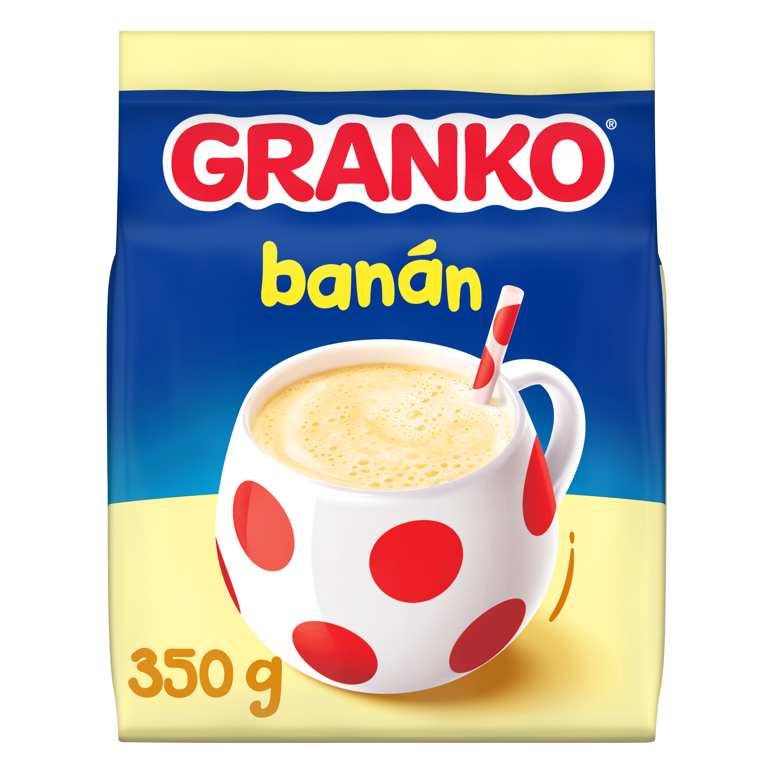 Granko Slazená rozpustná směs pro přípravu nápoje s příchutí banánu