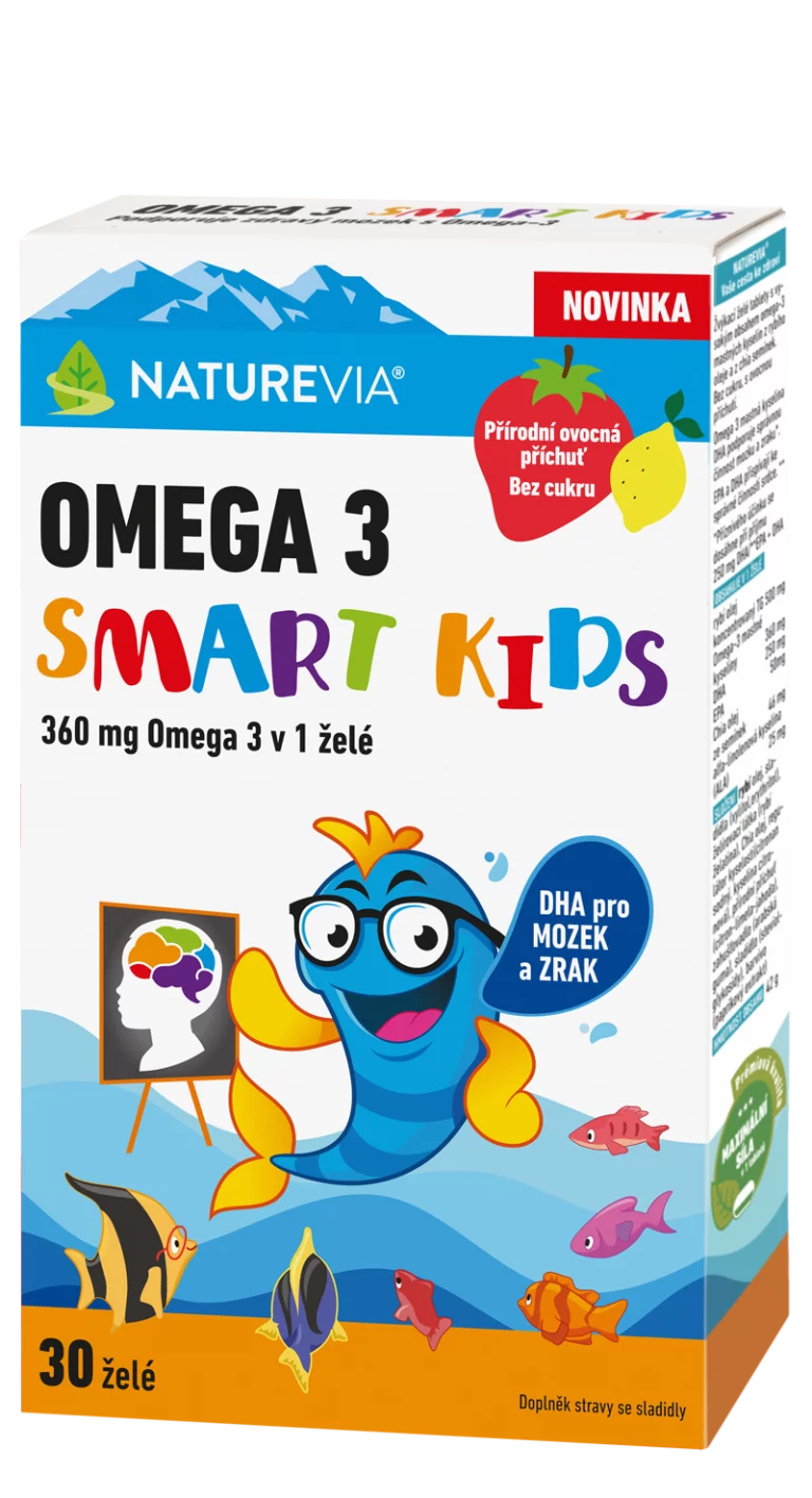 Naturevia Omega 3 Smart Kids 30 želé