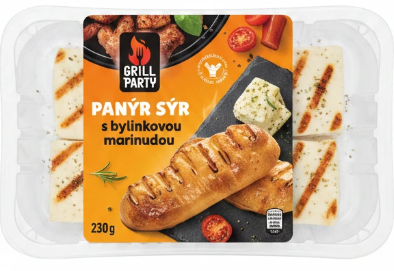 Grill Party Panýr sýr s bylinkovou marinádou