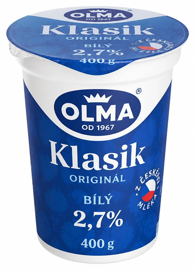 OLMA Klasik Originál jogurt bílý
