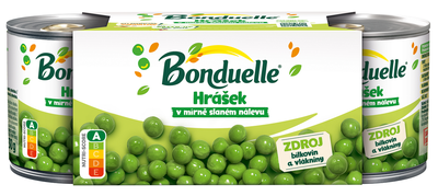 Bonduelle Hrášek 3 x 212 ml
